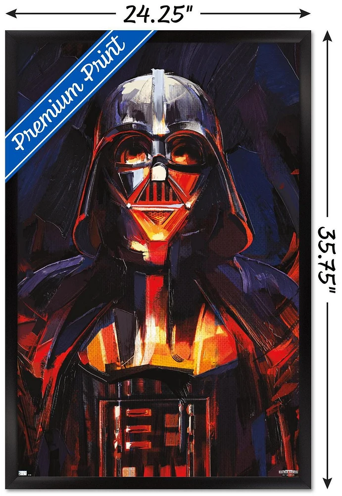 Star Wars: Obi-Wan Kenobi - Darth Vader Painting Wall Poster, 22.375" x 34"