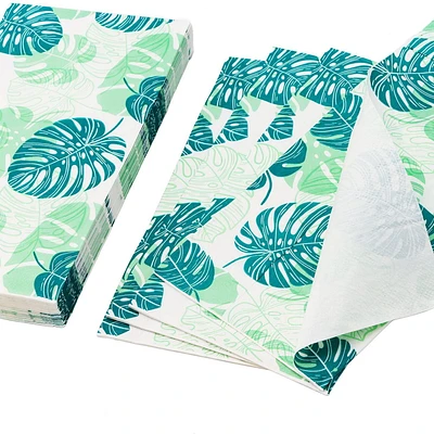 Façon de célébrer! Serviettes en papier à motif de feuilles d'été, 20 pièces