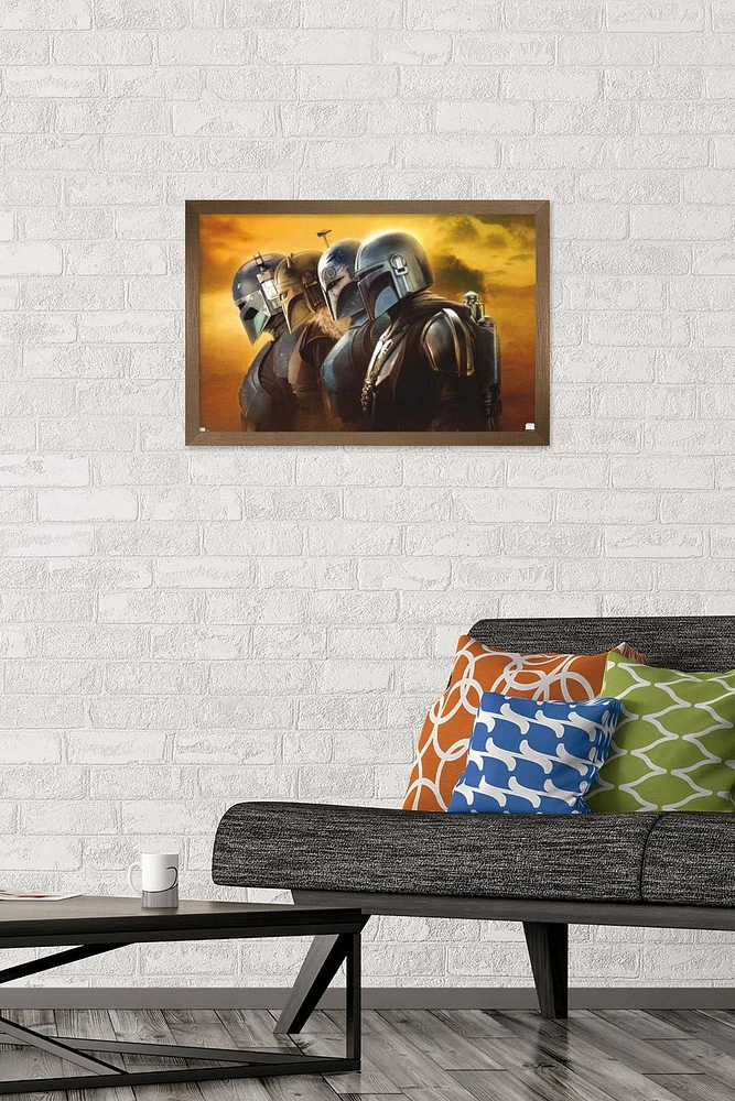 Star Wars: The Mandalorian Season 3 - Helmets Wall Poster, 22.375" x 34"