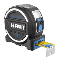 HART 35-Foot Pro Grade Tape Measure, Fraction Markings, Limited Lifetime Warranty