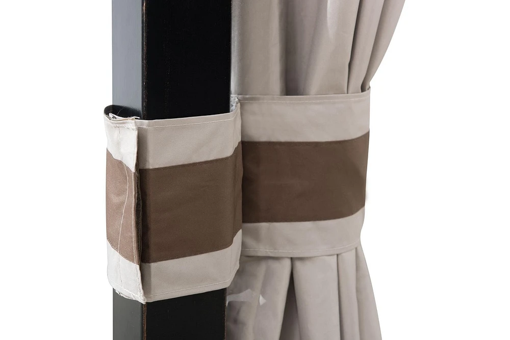 Rideau intimité pour abri de jardin hometrends 3 m x 3 m (10 pi. x 10 pi.)
