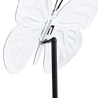 PIEU PAPILLON ROSE EN MÉTAL HOMETRENDS