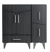 American Imaginations 61.5-in. W Wall Mount White Vanity Set For 3H8-in. Drilling Beige Top White UM Sink AI-18127