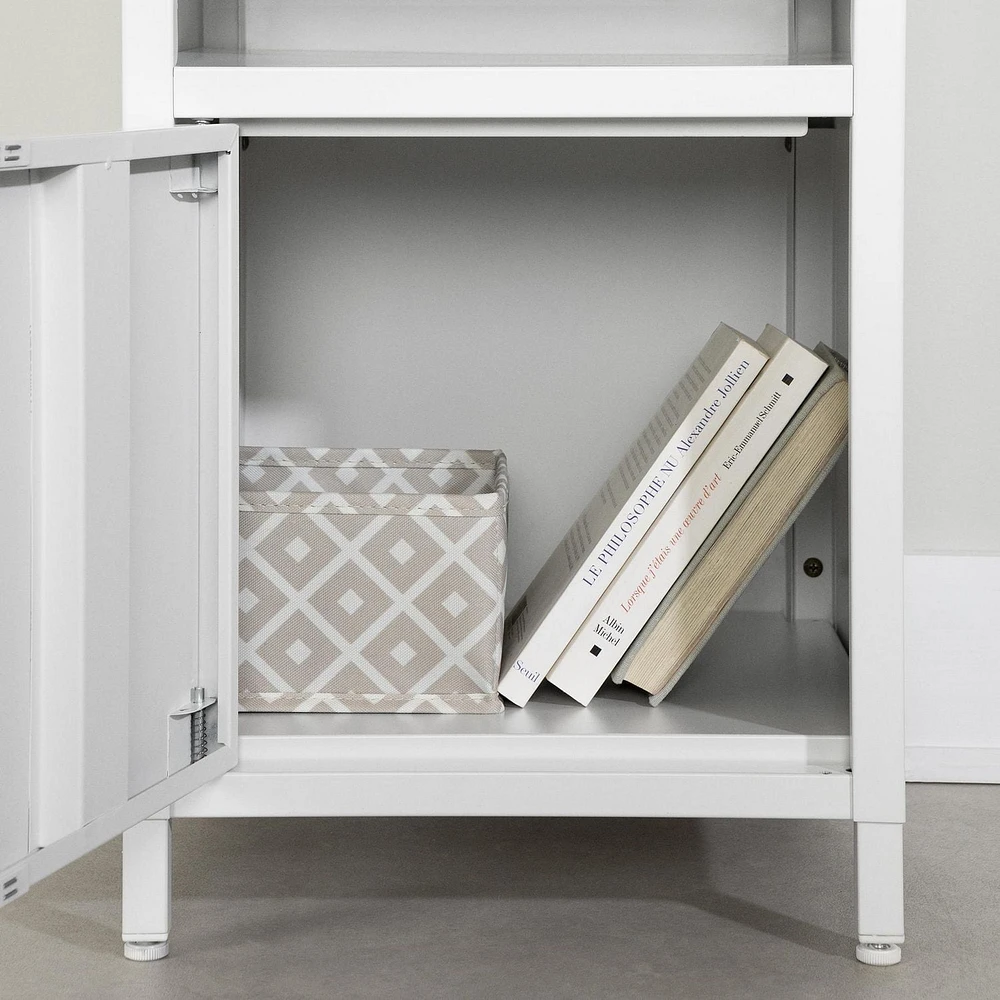 Table de chevet avec porte en métal de la collection Kodali South Shore