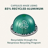 Starbucks VERANDA BLEND pour NESPRESSO VERTUO, café de torréfaction blonde, notes douces et veloutés, capsules recyclables grâce au système de recyclage de NESPRESSO 100 g