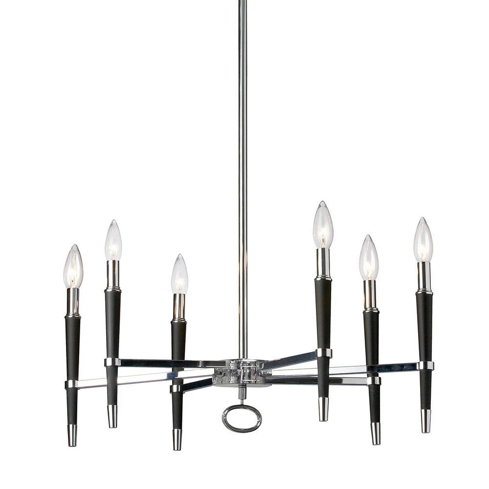 Lustre Dainolite LAN-246C-PC en chrome poli