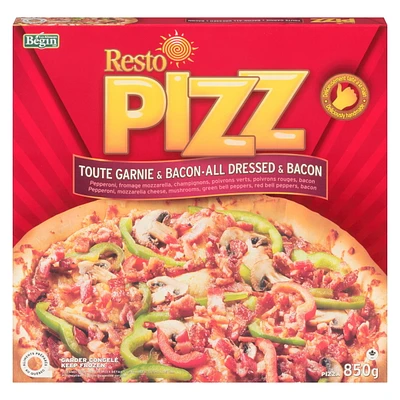 Resto PIZZ Toute Garnie & Bacon, 850g Toute Garnie & Bacon 850g