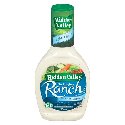 Sauce à salade et garniture légère The Original Ranch de Hidden Valley, sans gluten ‒ 473 ml