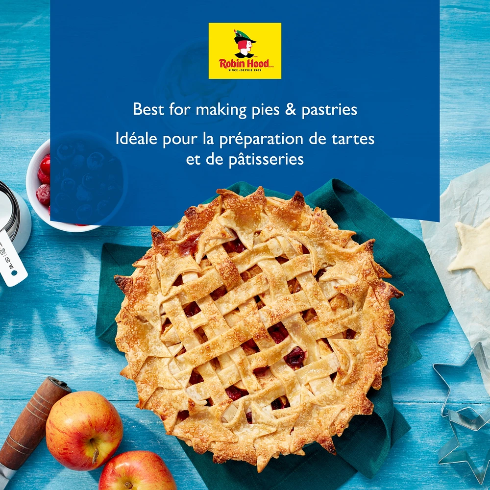 Farine Robin Hood Best for Cake & Pastry, 2,5 kg, fabriquée avec du blé 100 % canadien 2,5 Kg