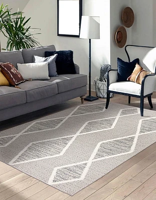 ECARPET Jute Style Area Rug for Bedroom, Living Room