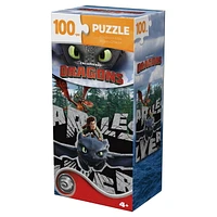 Spin Master Games, How to Train Your Dragon 100-Piece Jigsaw Puzzle, for Families and Kids Ages 4+