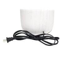 Simple Designs Rustic Deer Buck Nature Printed Ceramic Farmhouse Accent Table Lamp with Fabric Shade