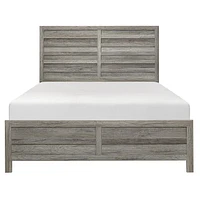 Topline Home Furnishings Weathered Grey Queen Bed