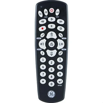 Télécommande universelle de marque GE pour trois appareils, noire, 42607 Télécommande universelle