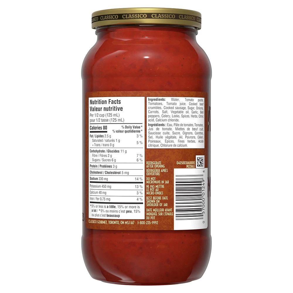 Classico Bolognese Sauce 600ML, Classico Bolognese Sauce 600ML