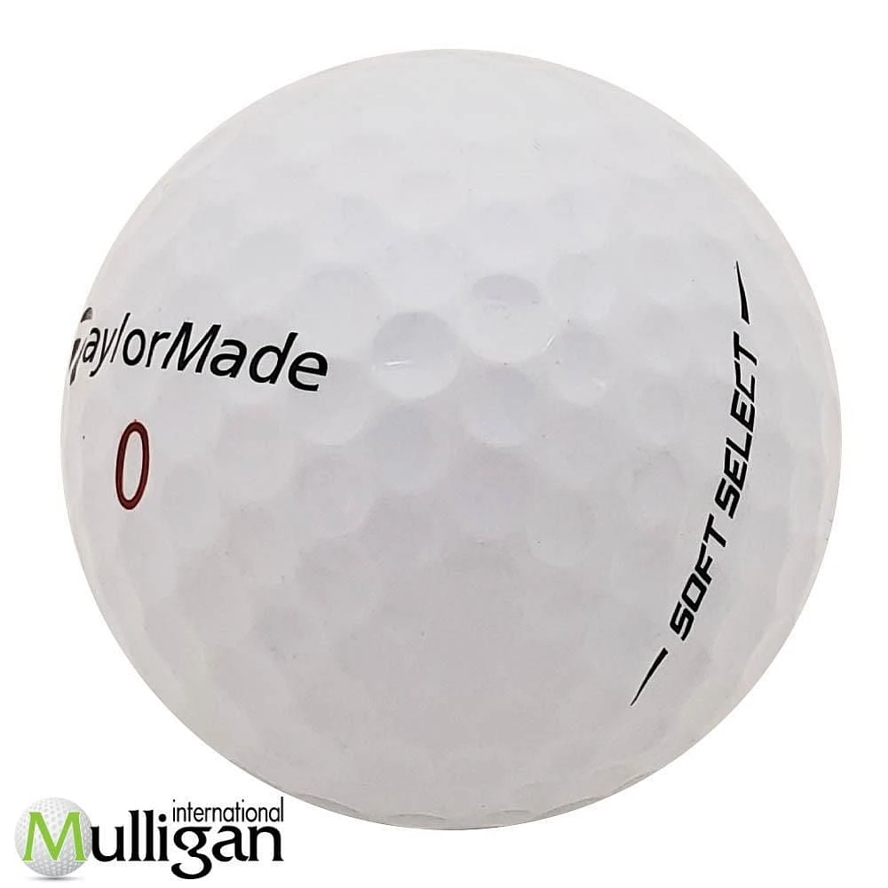 Mulligan - 12 balles de golf récupérées Taylormade Soft Select 5A Pristine, blanc