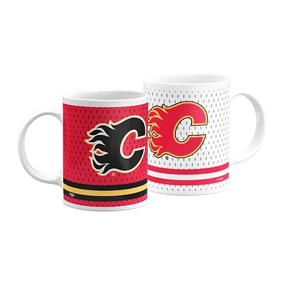 The Sports Vault 2PK Coffee Mug Set Calgary Flames