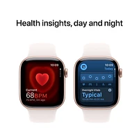 Apple Watch Series 10 - 42mm - GPS - Rose Gold Aluminium Case with Light Blush Sport Band - S/M Watch Series 10
