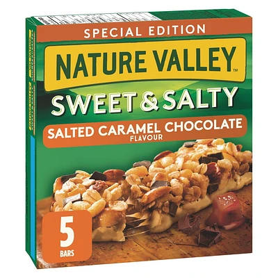 Nature Valley Sweet & Salty Salted Caramel Chocolate Flavour Chewy Granola Bars Special Edition