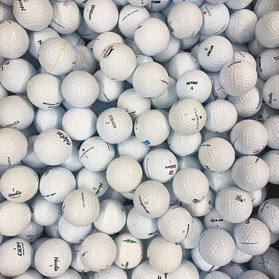 Mulligan - 50 balles de golf récupérées Balles  AAA, Blanc