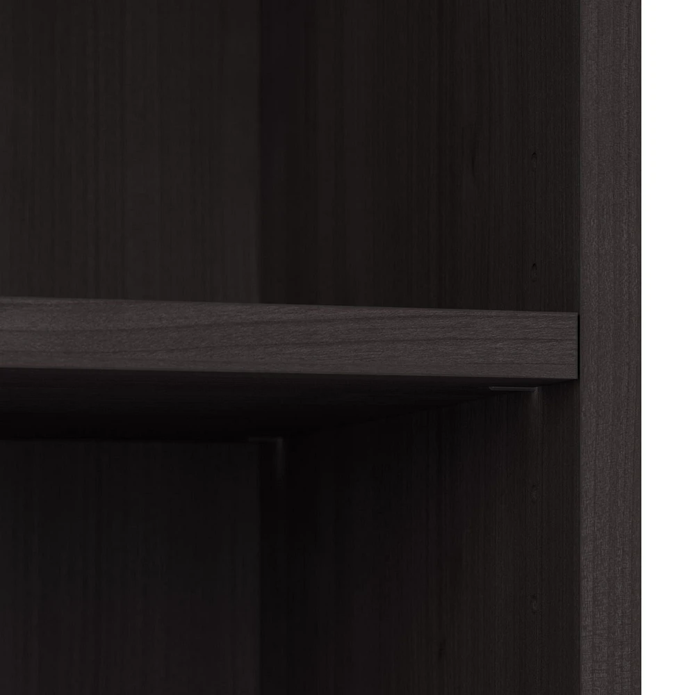 Bibliothèque à 5 tablettes Logan de Bestar, érable graphite