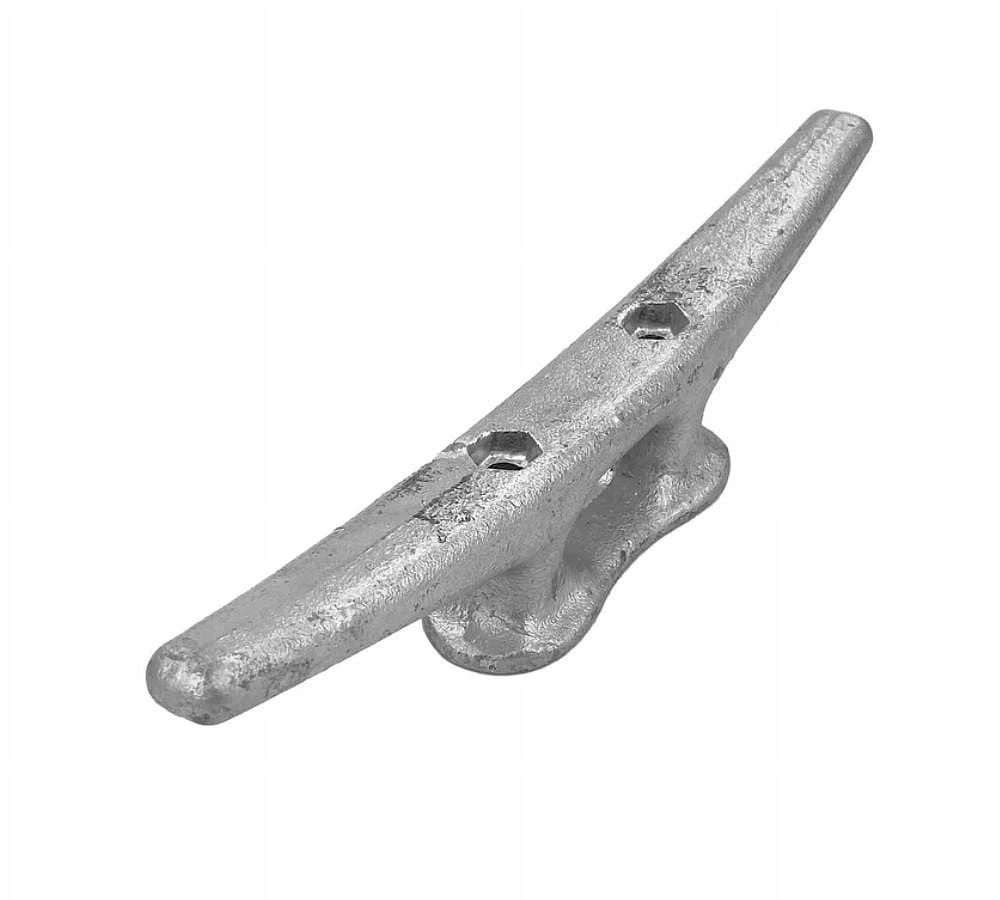 Blue Dog Marine Taquet en fonte galvanisée 25,4 cm | Taquet de bateau robuste | Taquet de corde | Taquet de quai