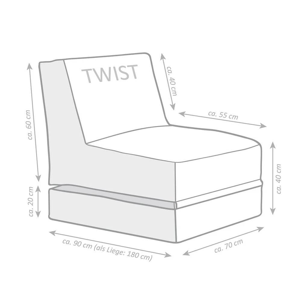 Fauteuil Poire Twist de Gouchee Home