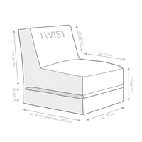 Fauteuil Poire Twist de Gouchee Home