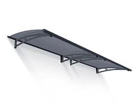 CANOPIA by PALRAM Aquila 3 ft. x 10 ft. Door and Window Fixed Awning - Grey