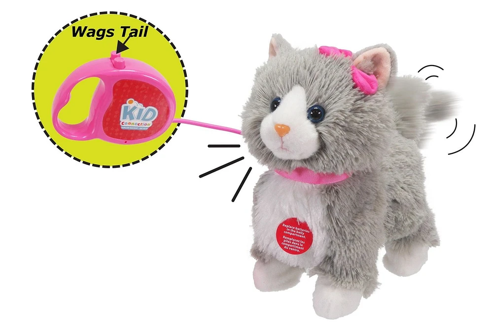 Kid Connection Mon animal de compagnie qui marche - Chat gris Collectez les tous!