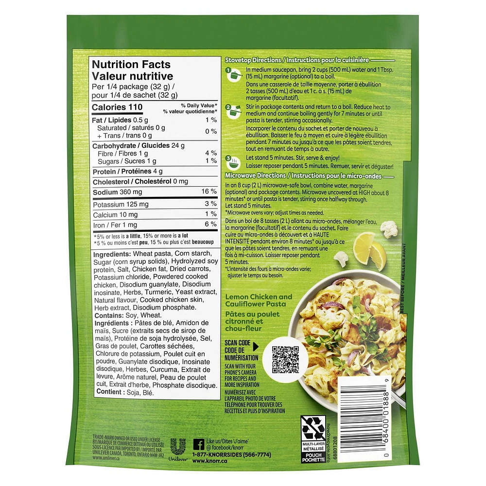 Knorr Sidekicks Chicken Pasta Side dish, 126 g Side Dish