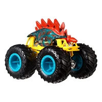 Coffret de 2 véhicules Motosaurus Monster Trucks Hot Wheels, avec 1 camion à l’échelle 1:64