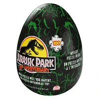 Jurassic World, Puzzle mystère de 100 pièces, Film parc de dinosaures avec emballage en forme d'œuf, pour adultes et enfants à partir de 4 ans