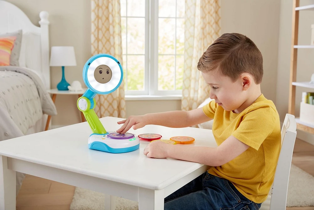 VTech Funny Sunny Ami interactif et quatre disques d’activité pour l’heure des histoires - Version anglaise