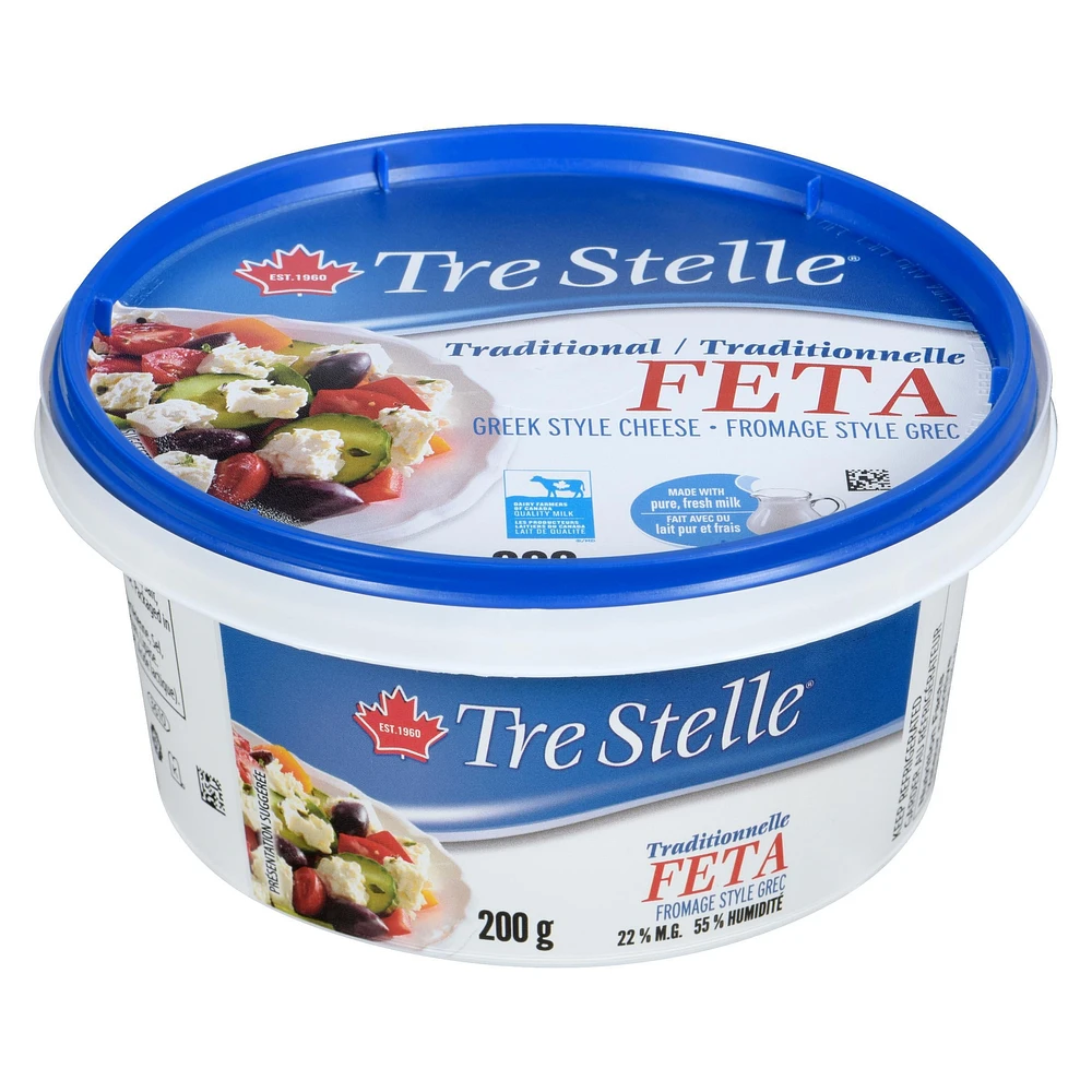 Tre Stelle Traditional Feta Cheese, 200 g