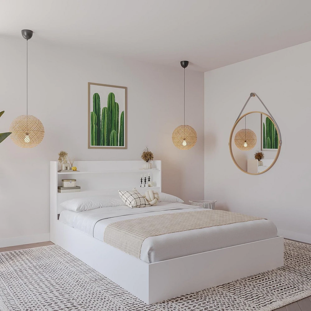 Nexera Hunter Lit plateforme avec tête de lit