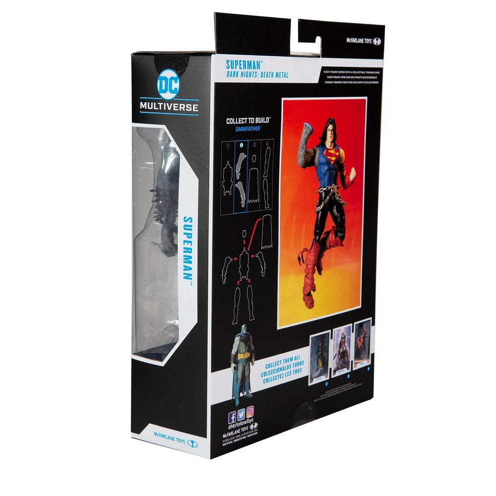 McFarlane Toys - DC Multiverse - Dark Nights Death Metal - Figurine Superman avec pièces Build-A Darkfather