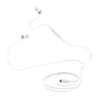 JBL Tune 310C USB Wired Hi-Res In-Ear Headphones - White