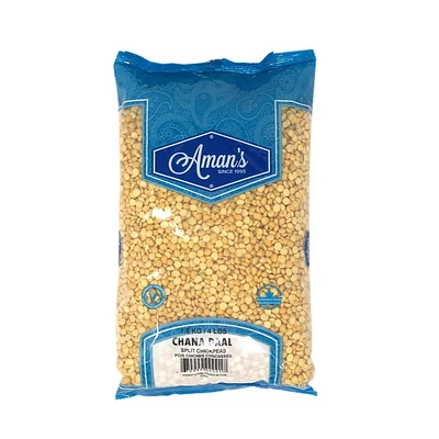 Aman's Chana Daal Split Chickpeas, 1.8kg 4lb