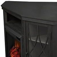 Meuble Multimédia Lynette avec foyer électrique intégr