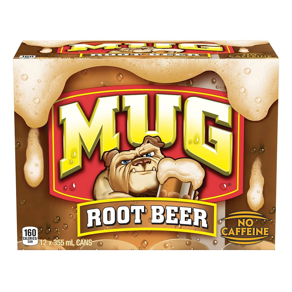 MUG Root Beer, 355 mL Cans, 12 Pack, 12x355mL