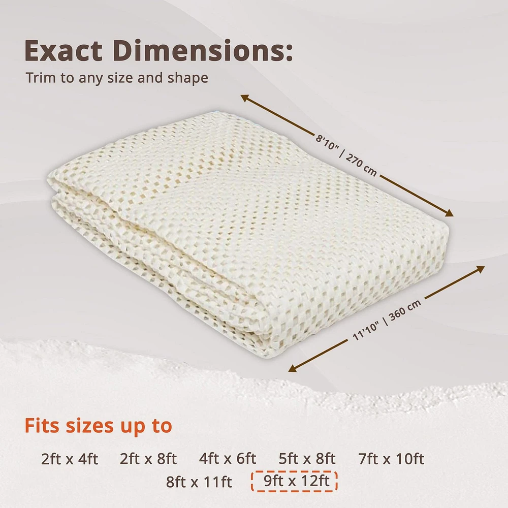 Rug Branch Rug Pad Collection Premium Standard Soft PVC Non-Slip Rug Pads
