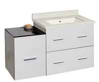 Imaginations Américaines pouces W Vanity Set Blanc