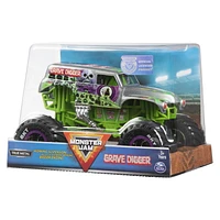Monster Jam, Monster truck authentique Grave Digger en métal moulé à l'échelle 1:24