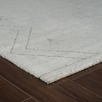 Tapis d'interieur abstrait Rug Branch Casa, beige creme, boheme - Salon, chambre