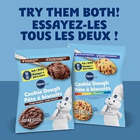 Pillsbury Pâte à biscuits aux pépites de Double chocolat, Prête à cuire 454 g, 12 Biscuits