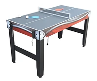 Scout 54 pouces, Table Multi-Jeux 4-en-1 avec Basket-ball, Air Hockey, Tennis de Table, et tableau effaçable à sec