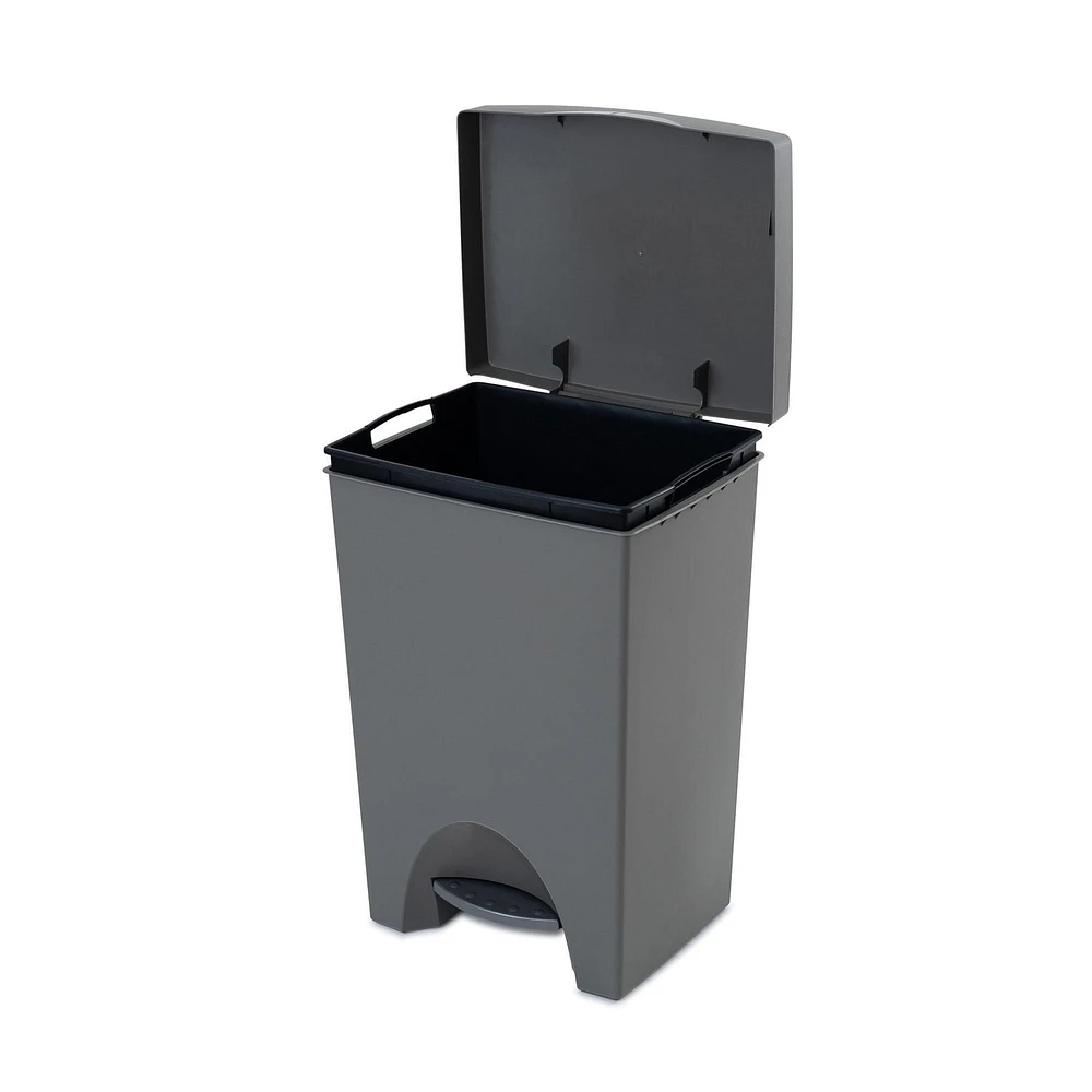 Mistral® 50L Poubelle à Pédale iCan® Taupe Capacité de 50L /13.2 gal
