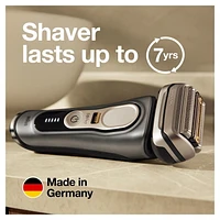 Rasoir électrique rechargeable Series 9 Pro 9465cc pour hommes, peau sèche et mouillée, système Nettoyage et recharge
