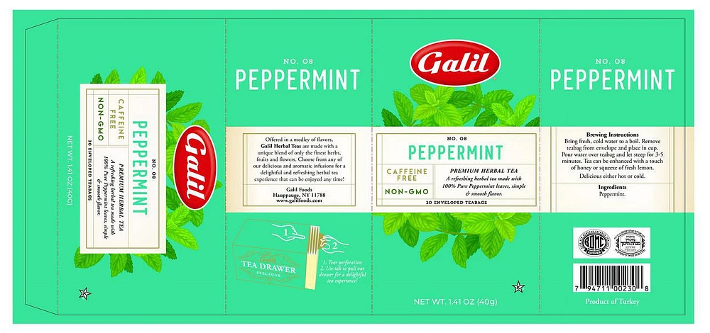 GALIL Tea Peppermint KPY 20pc, Tea Peppermint KPY